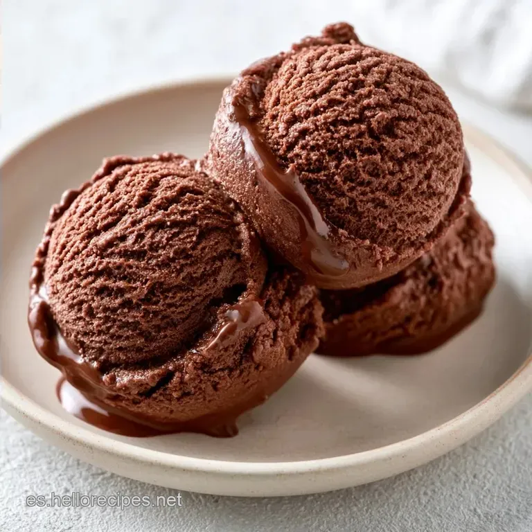 Helado De Chocolate Cremoso: Textura Densa