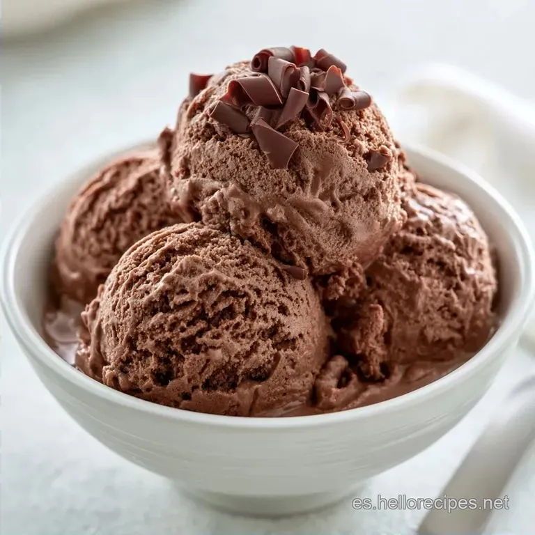 Helado de Chocolate Casero: Intenso y Cremoso