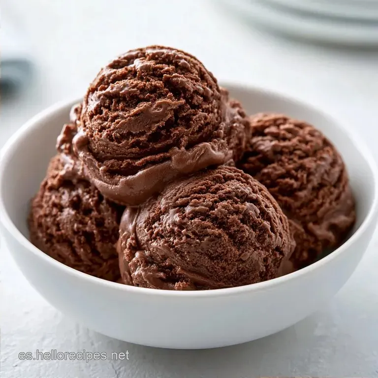 Helado De Chocolate Casero Y Cremoso Sin Nata