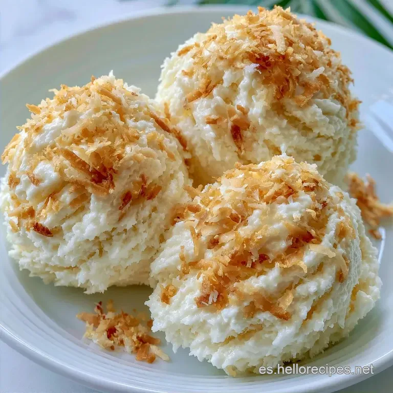 Helado de Coco Colombiano: Cremoso