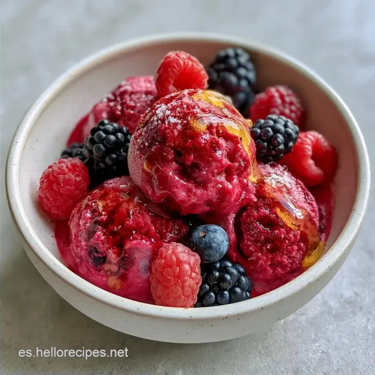 Helado De Frutas Cremoso Y Saludable