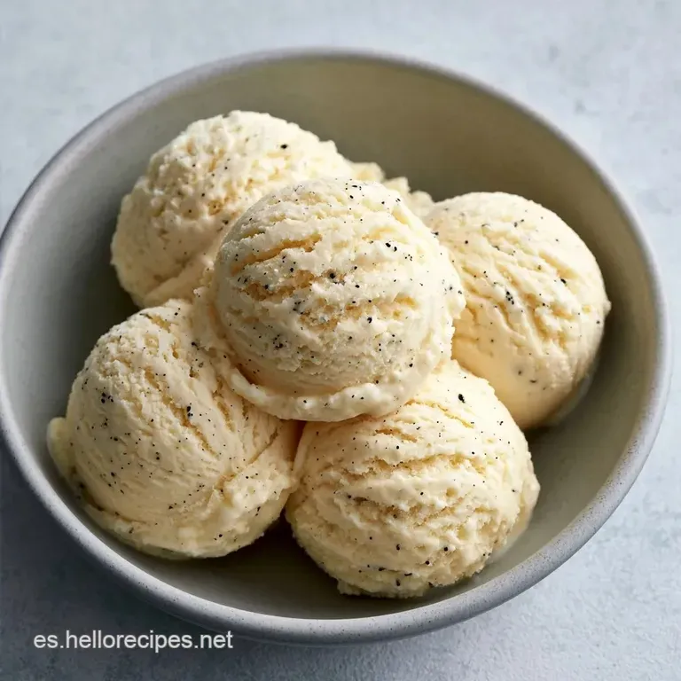Helado de Vainilla Casero y Cremoso