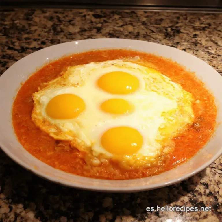 Huevos Escalfados a La Florentina Con Jam&oacute;n presentation