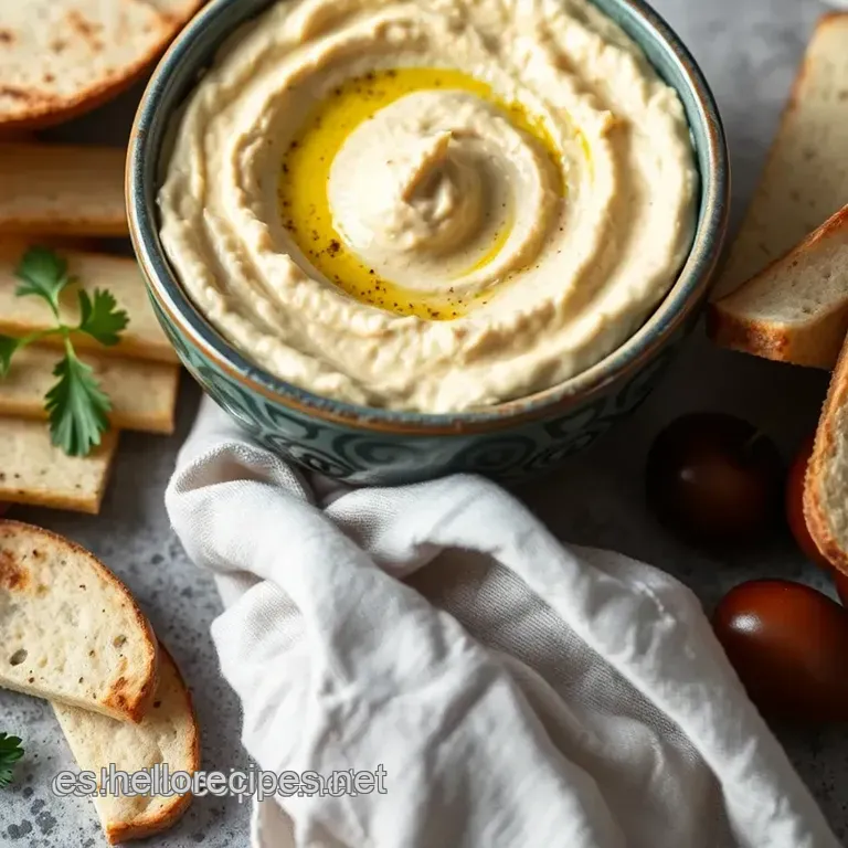 Hummus Cremoso Casero presentation