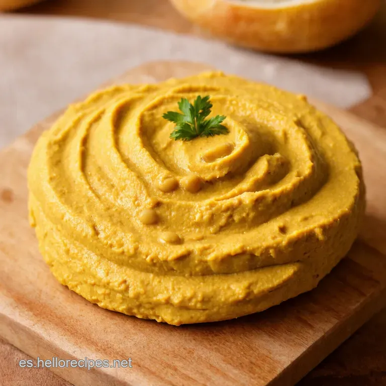 Hummus De Garbanzos Casero Aut&eacute;ntico presentation