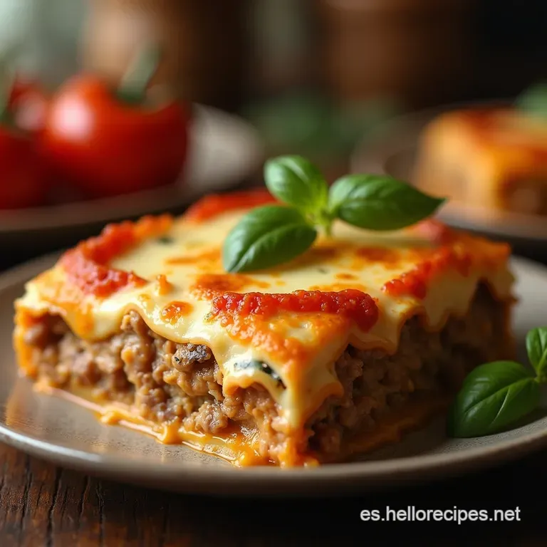 Lasa&ntilde;a Cl&aacute;sica De La Nonna Carne Jugosa Y Bechamel Cremosa presentation