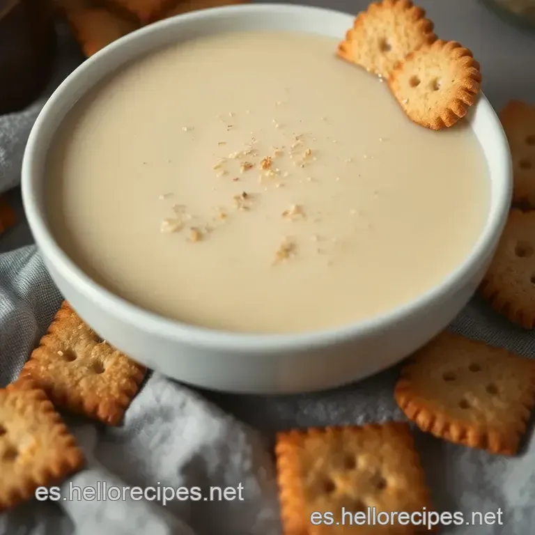 Leche De S&eacute;samo Casera Y Crackers Crujientes presentation