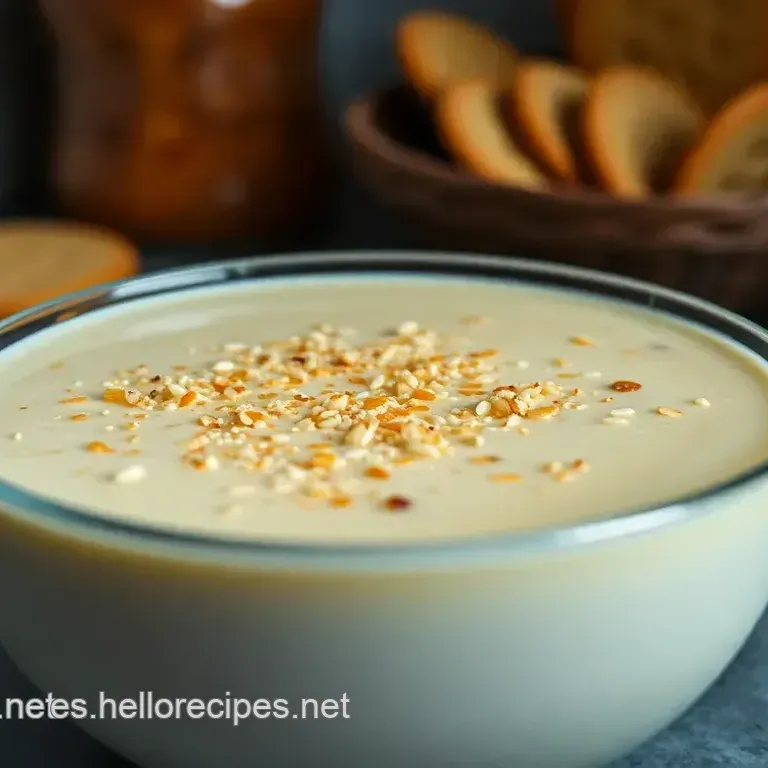 Leche de S&eacute;samo Casera y Crackers Crujientes