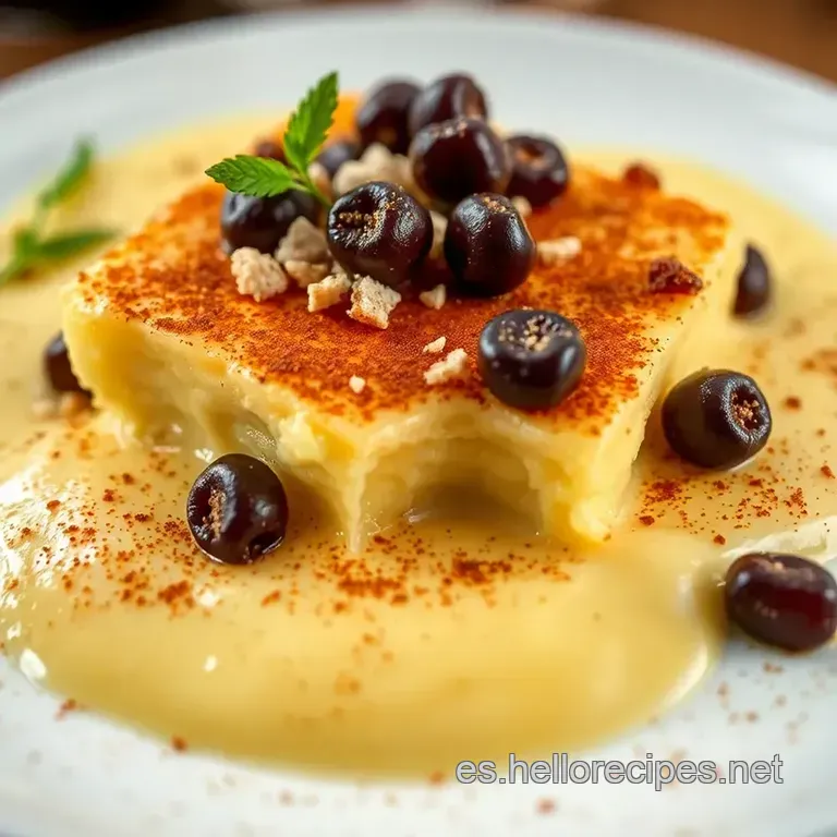 Leche Frita Cremosa Con Toque De Canela Y Lim&oacute;n presentation
