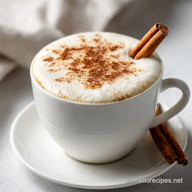 An elegant glass of airy, snow-white foam resting on a wooden coaster with a fresh mint leaf for a pop of color.
