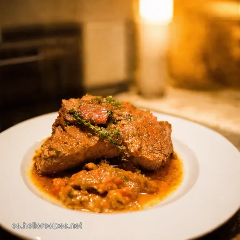 Lomo En Orza Casero Sabor Tradicional presentation