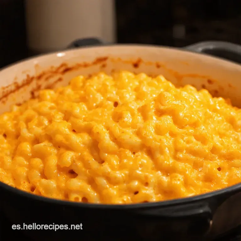 Mac and Cheese Cremoso a La Americana presentation