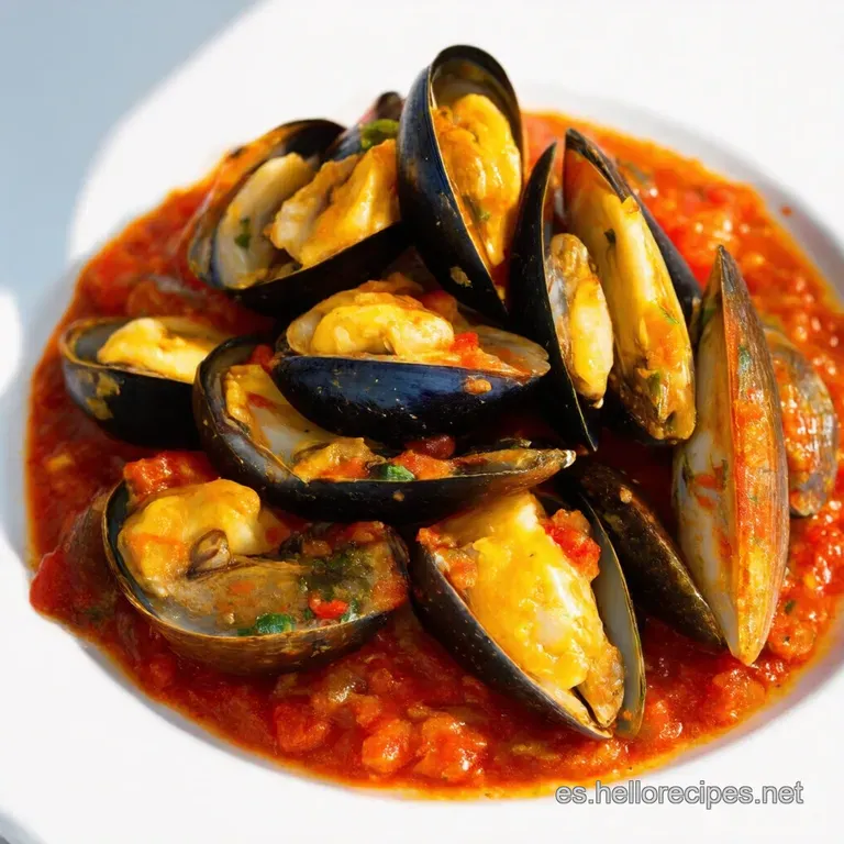 Mejillones a la Espa&ntilde;ola en Salsa Brava