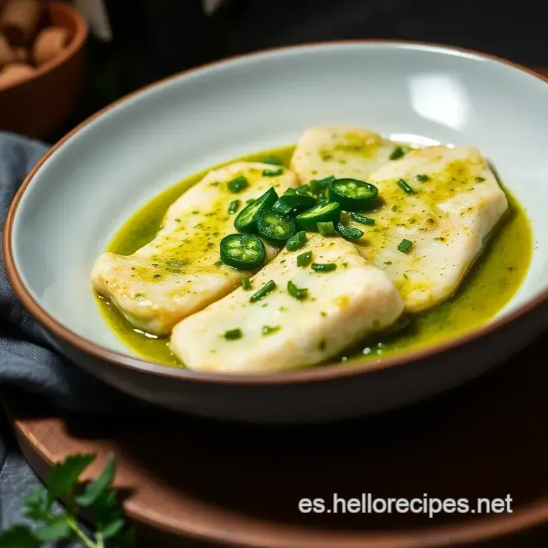 Merluza En Salsa Verde a La Vasca presentation