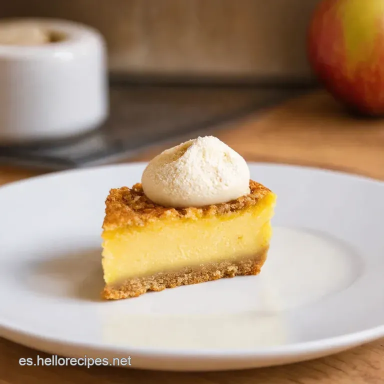 Milhojas De Manzana Crujiente Con Crema Pastelera presentation