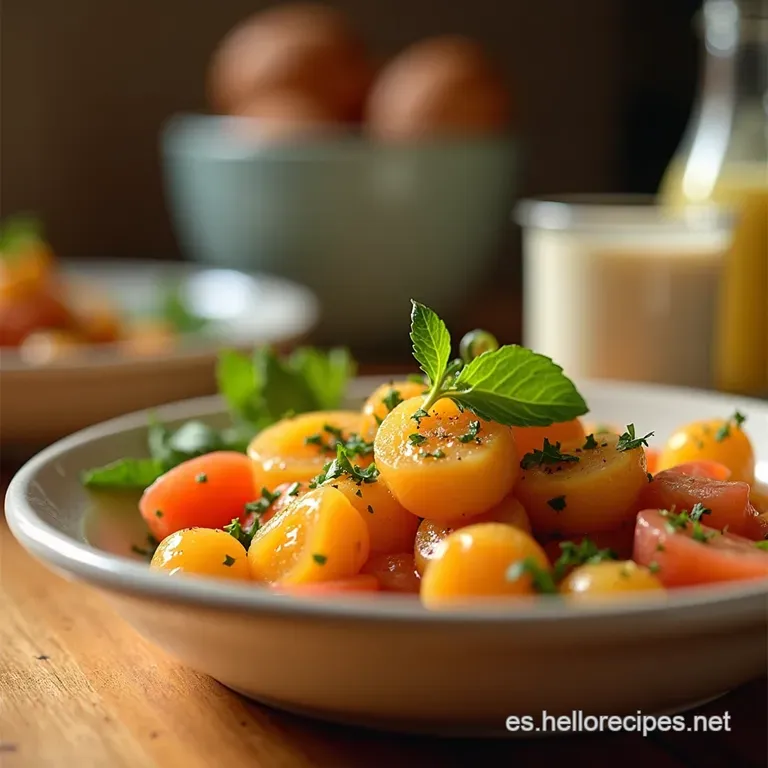 Mini Delicia Naranja Pur&eacute; De Calabaza Y Pollo presentation
