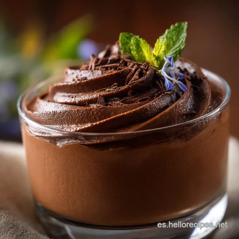 Mousse De Chocolate Negro Intenso: El Postre Franc&eacute;s Que Se Derrite En La Boca presentation