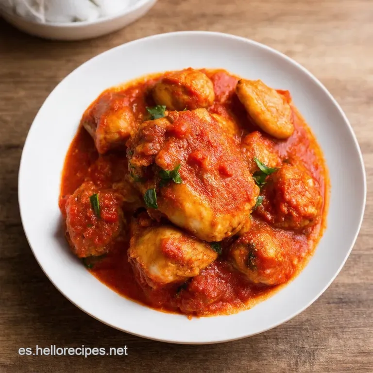 Muslitos de Pollo en Salsa de Jitomate