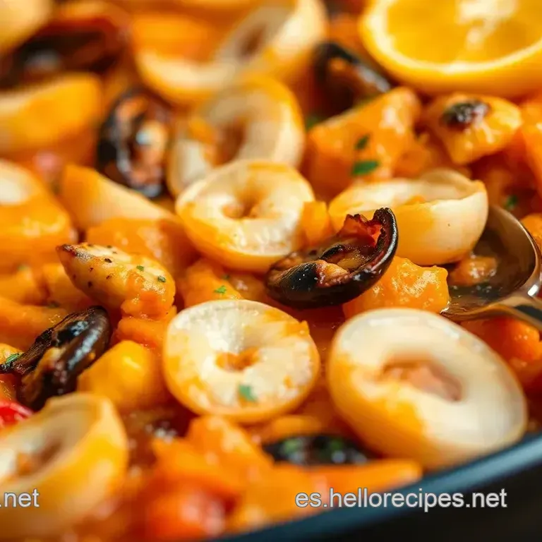 Paella de Marisco al Estilo Espa&ntilde;ol