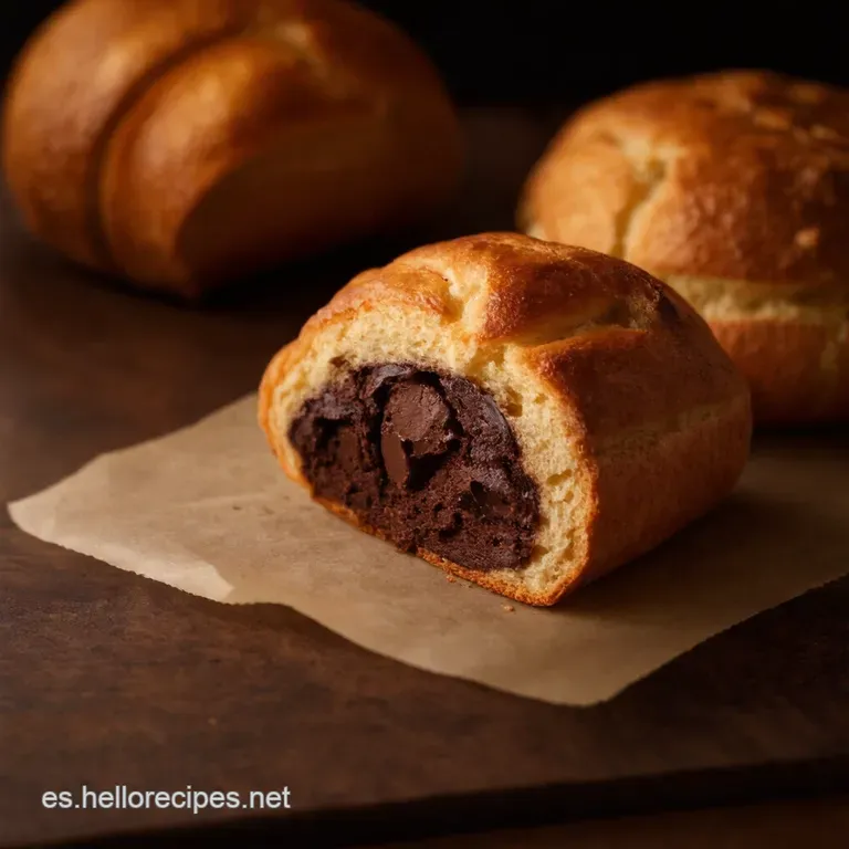Pain Au Chocolat Casero Crujiente Por Fuera presentation