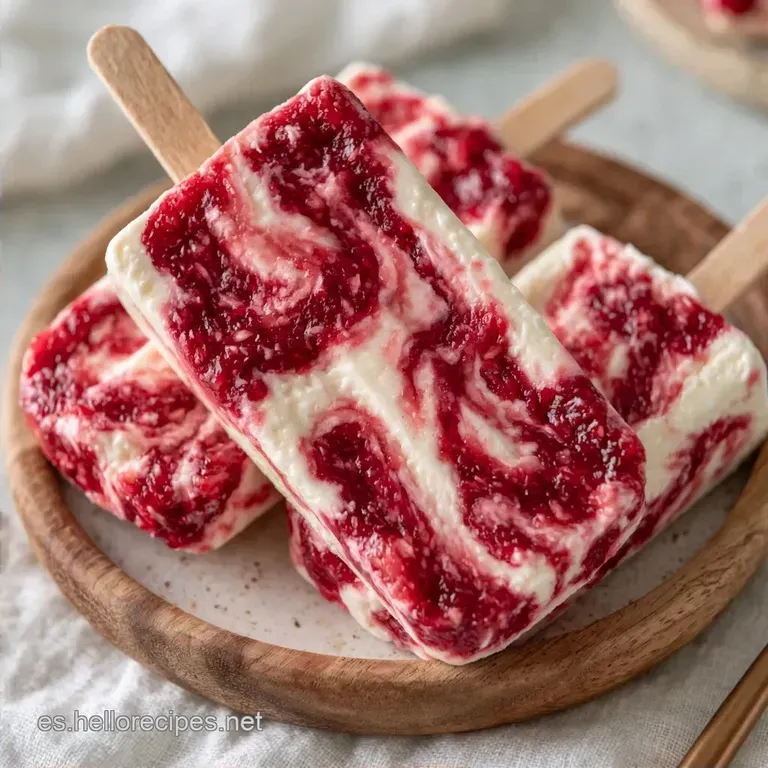 Paletas de Helado de Queso y Bocadillo