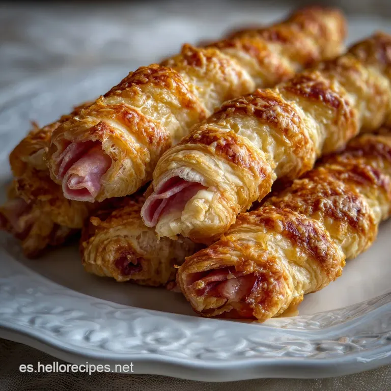 Palitos Jam&oacute;n Queso: El Aperitivo De Hojaldre Crujiente presentation