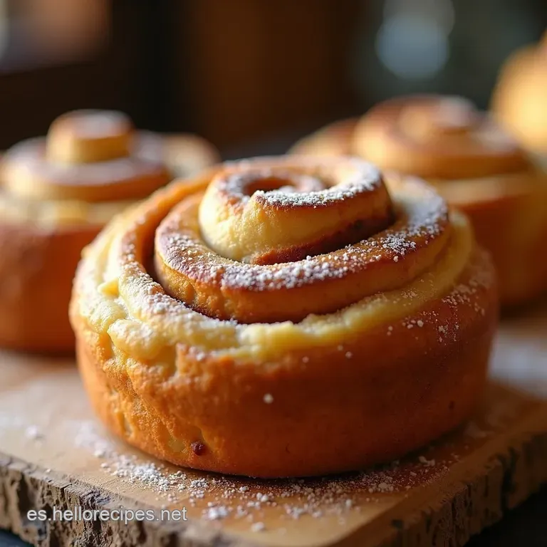 Pan De Canela Con Glaseado Cremoso Un Abrazo En Cada Bocado presentation
