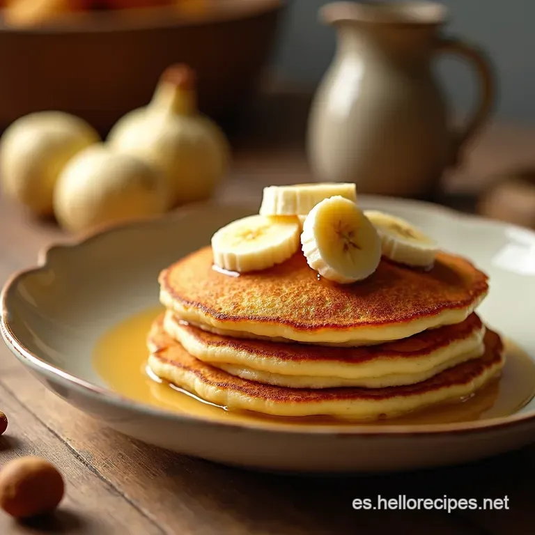 Pancake De Avena Y Banano presentation