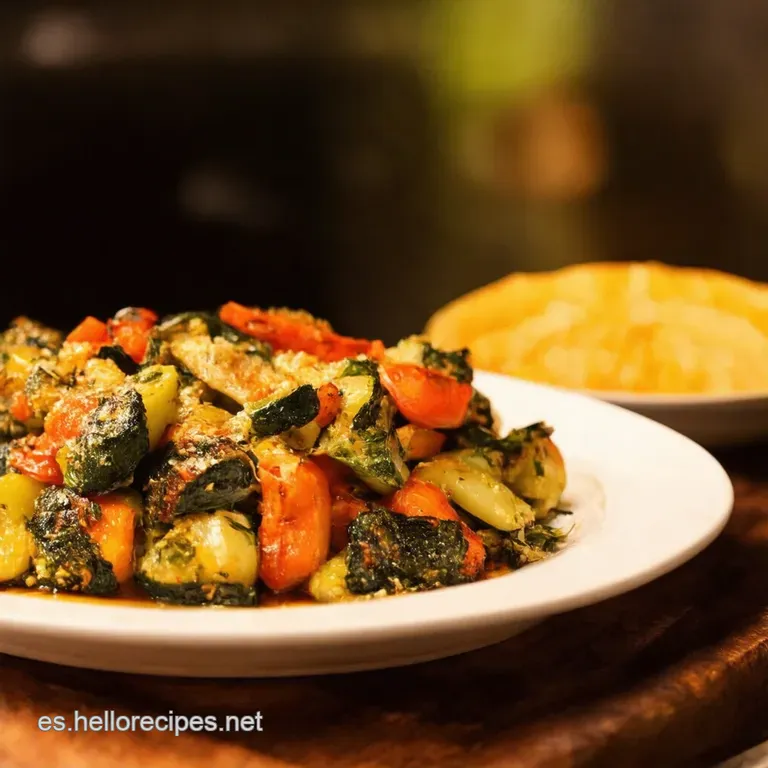 Parrillada Veggie Al Estilo Mediterr&aacute;neo presentation