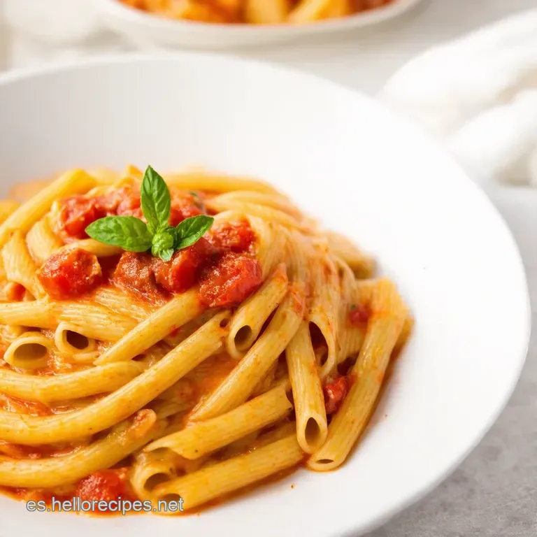 Pasta Cremosa al Pomodoro Lista en un Plis Plas