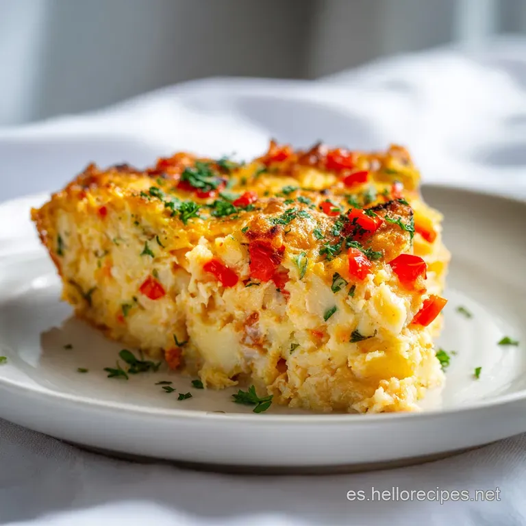 Porci&oacute;n rectangular de mousse de pescado tersa y p&aacute;lida, adornada con emulsi&oacute;n brillante y peque&ntilde;as hojas verdes frescas.