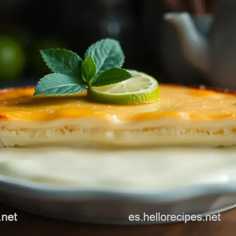 Pastel M&aacute;gico de Lim&oacute;n: &iexcl;Tres Texturas en Uno!