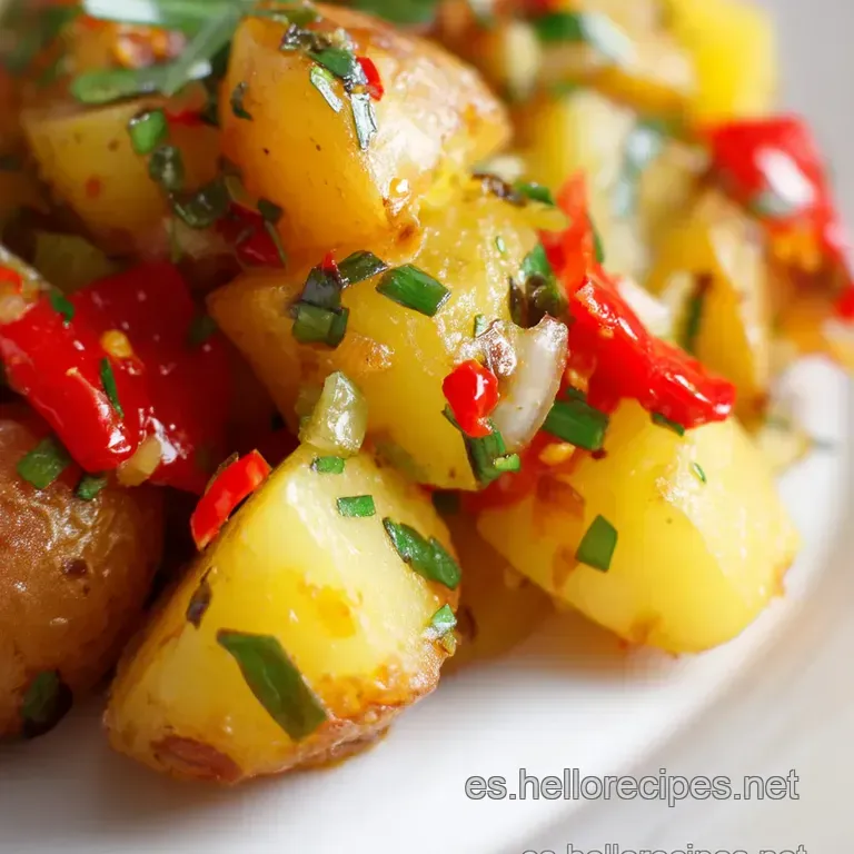 Patatas a La Riojana: El Guiso Reconfortante presentation