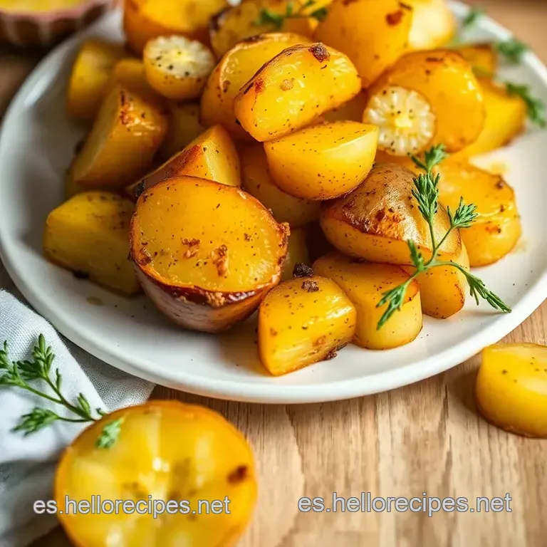 Patatas Al Horno Crujientes Con Hierbas Provenzales presentation