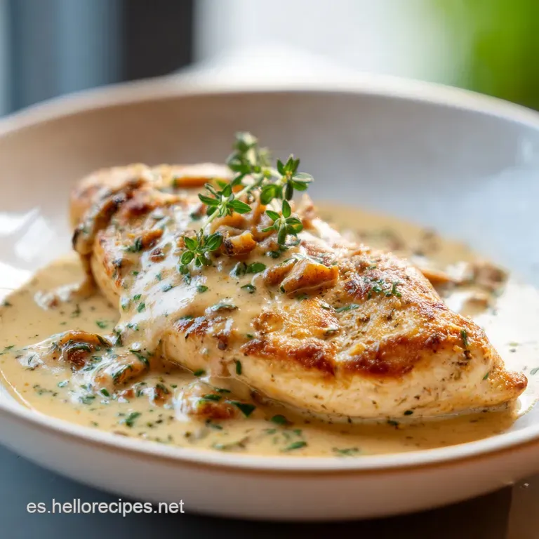 Elegant plate of juicy chicken in garlic sauce, with fluffy rice and bright green broccoli florets. Steam rises, inviting ...