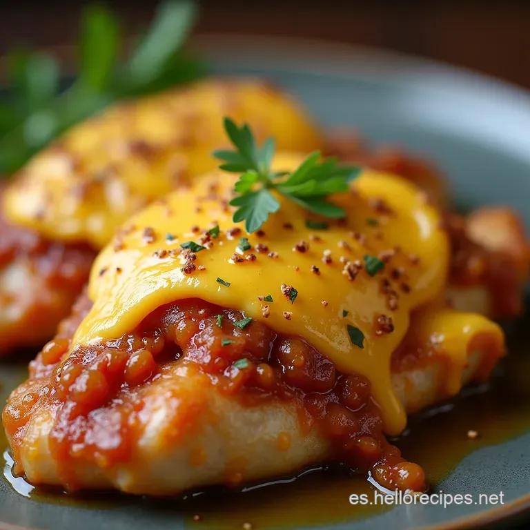 Pechugas de Pollo a la Suiza Relleno Jugoso de Jam&oacute;n y Queso Fundido