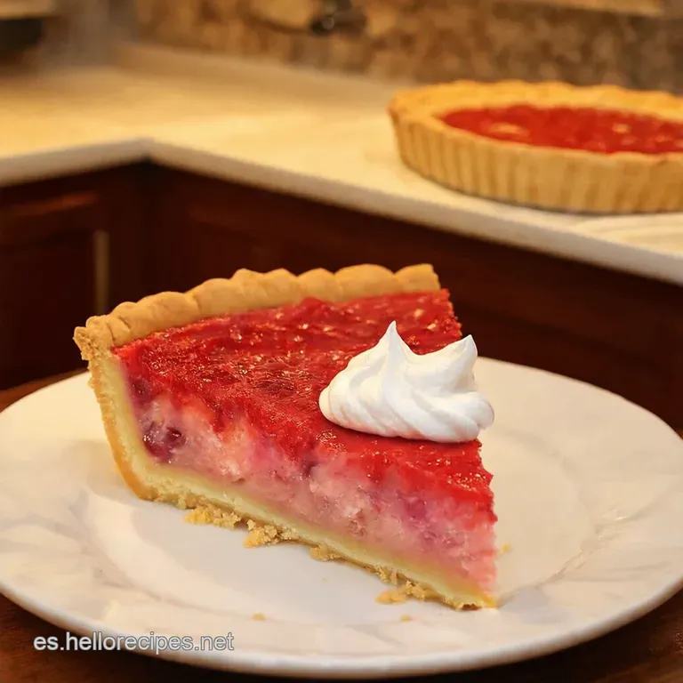 Pie De Frambuesa Espectacular Con Merengue Suizo presentation