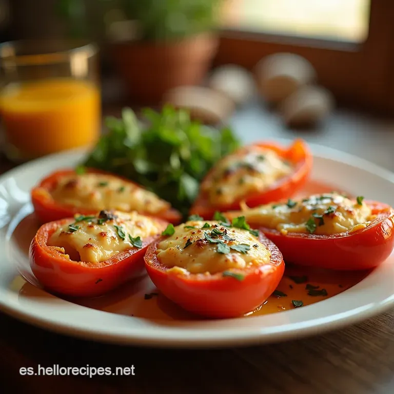 Pimientos Del Piquillo Rellenos De Bacalao presentation