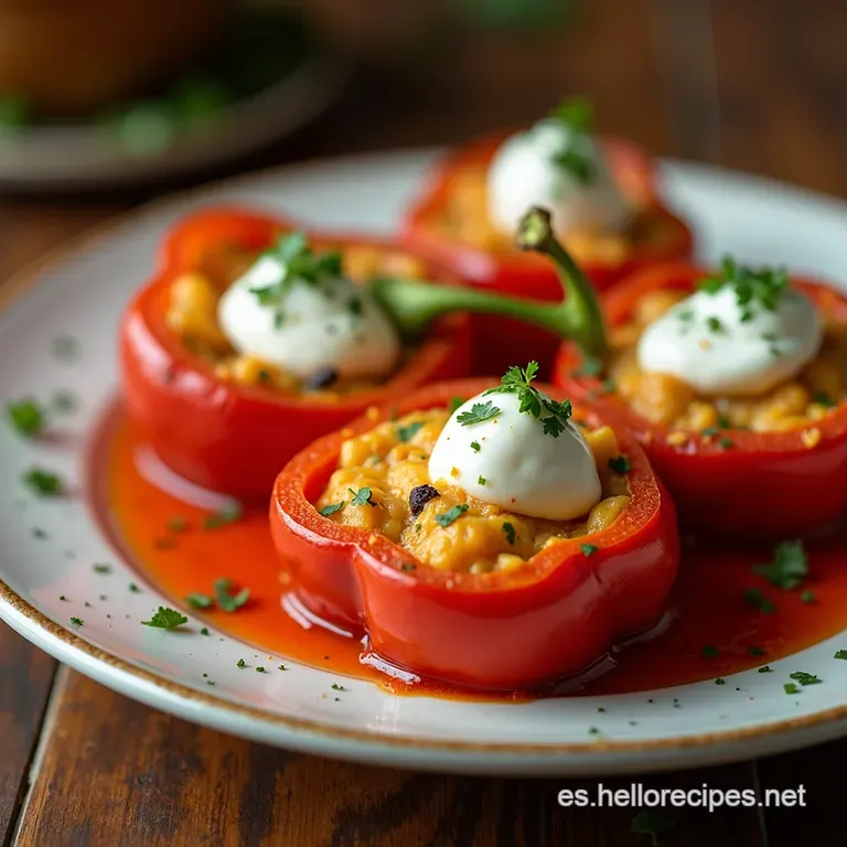 Pimientos Rellenos Keto a la Espa&ntilde;ola