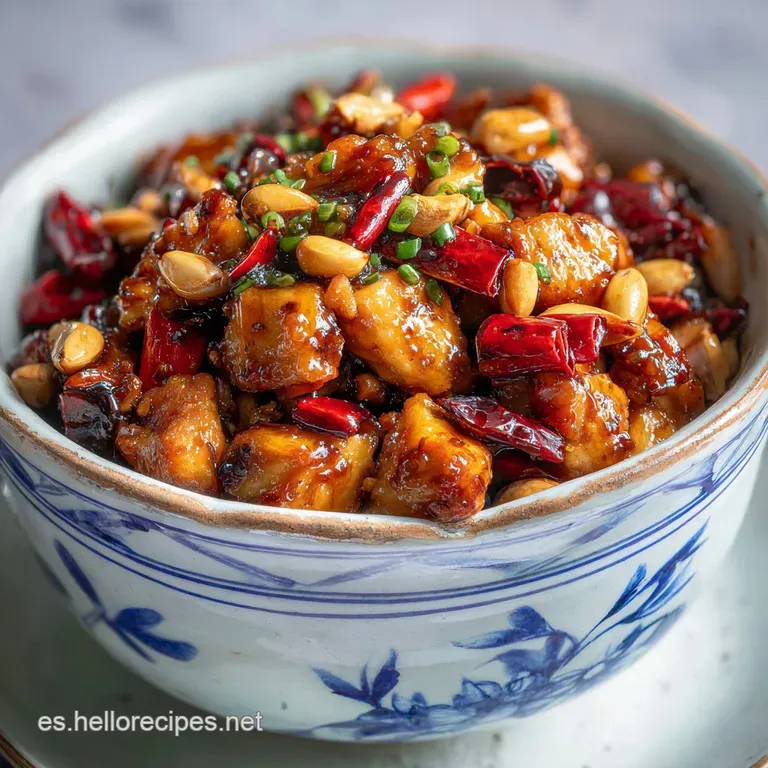Platos Chinos: Pollo Terciopelado y Cacahuetes