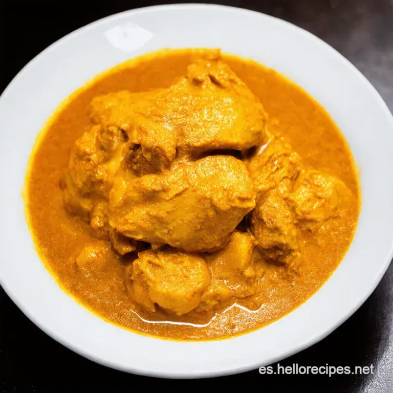 Pollo al Curry Cremoso con Leche de Coco