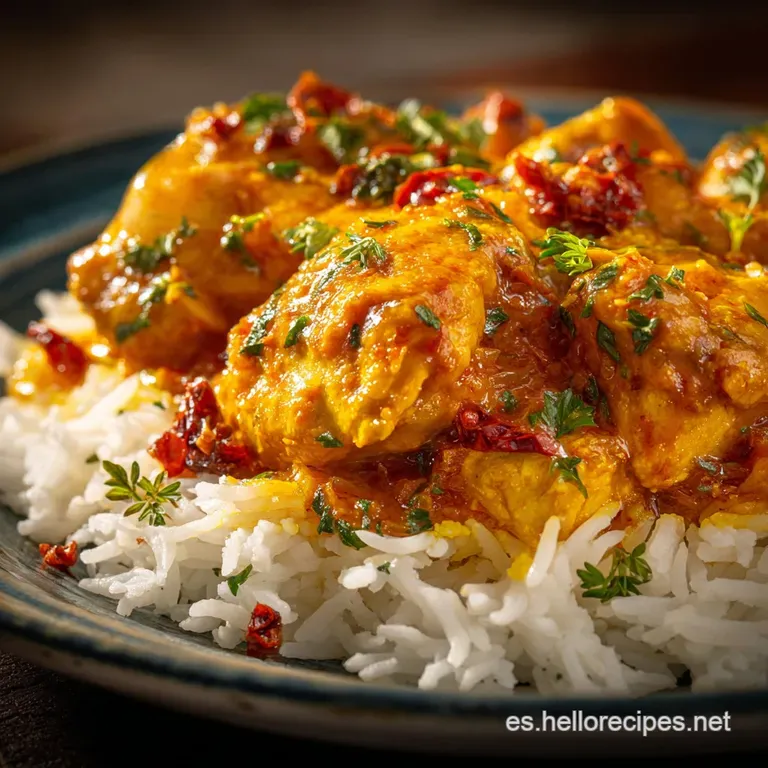 Pollo Al Curry Con Arroz: La Receta Cremosa De La Abuela Lista En 50 Min presentation