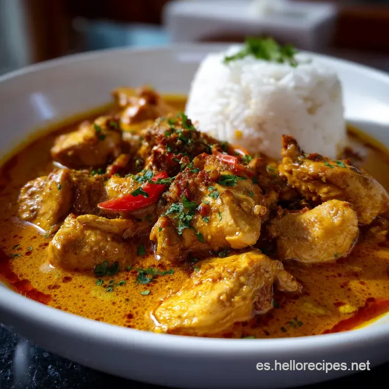 Receta Pollo Al Curry F&aacute;cil Pollo Al Curry Cremoso: Sabor Profundo presentation