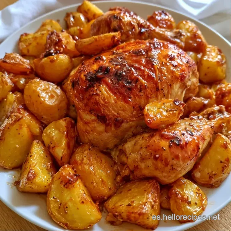 Piezas de pollo con piel brillante y dorada, decoradas con romero fresco sobre un plato blanco minimalista.