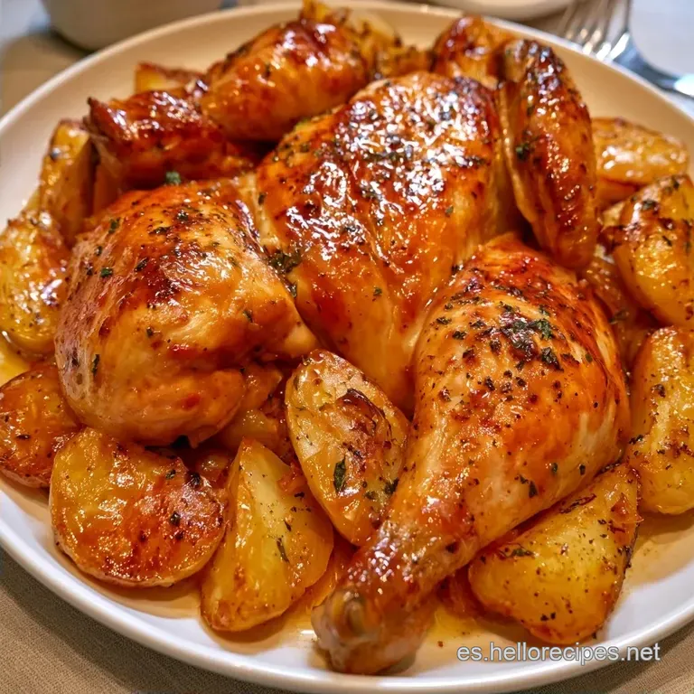 Pollo Al Horno con Patatas