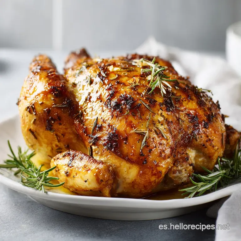 Pollo al Horno Jugoso con Piel Crujiente