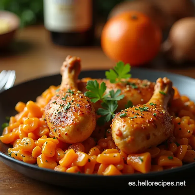 Pollo Broaster Crujiente Al Estilo Del Chef presentation