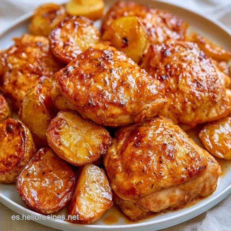 Pollo con patatas: Contramuslos al Horno