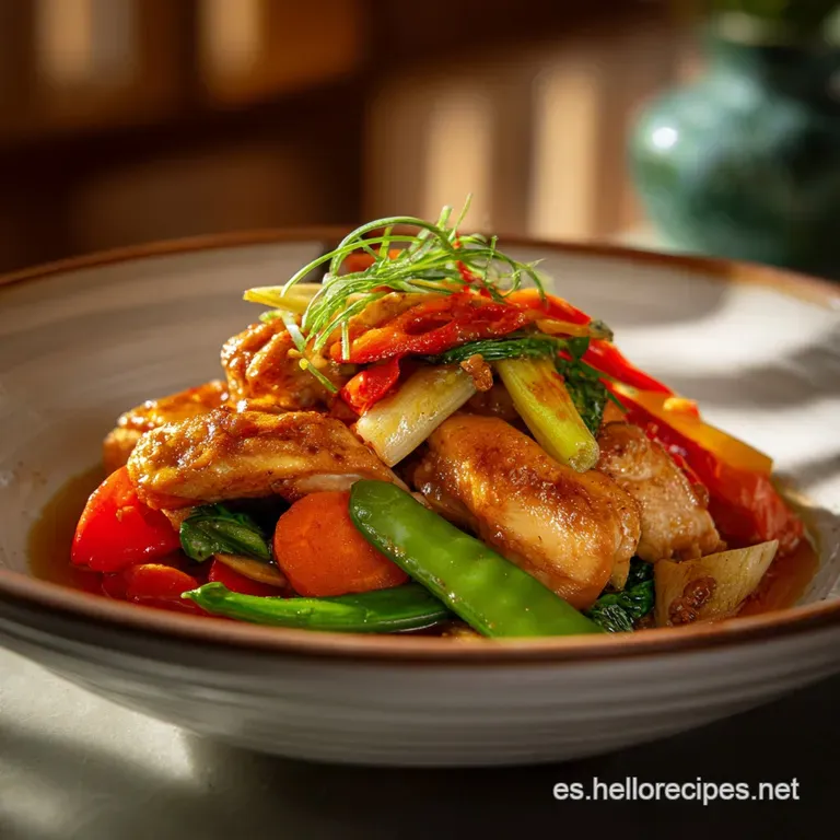 Comida para hacer de Pollo con Verduras: Textura y Sabor