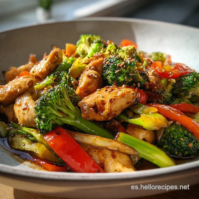 Comida para hacer en casa con Pollo y Verduras: Salteado